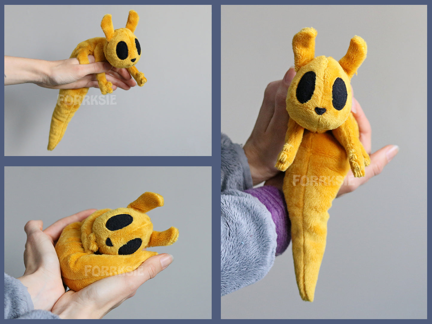 PRE-ORDER 13 inches weighted Slugcat plushie, Rain World, Downpour, with MAGNETS