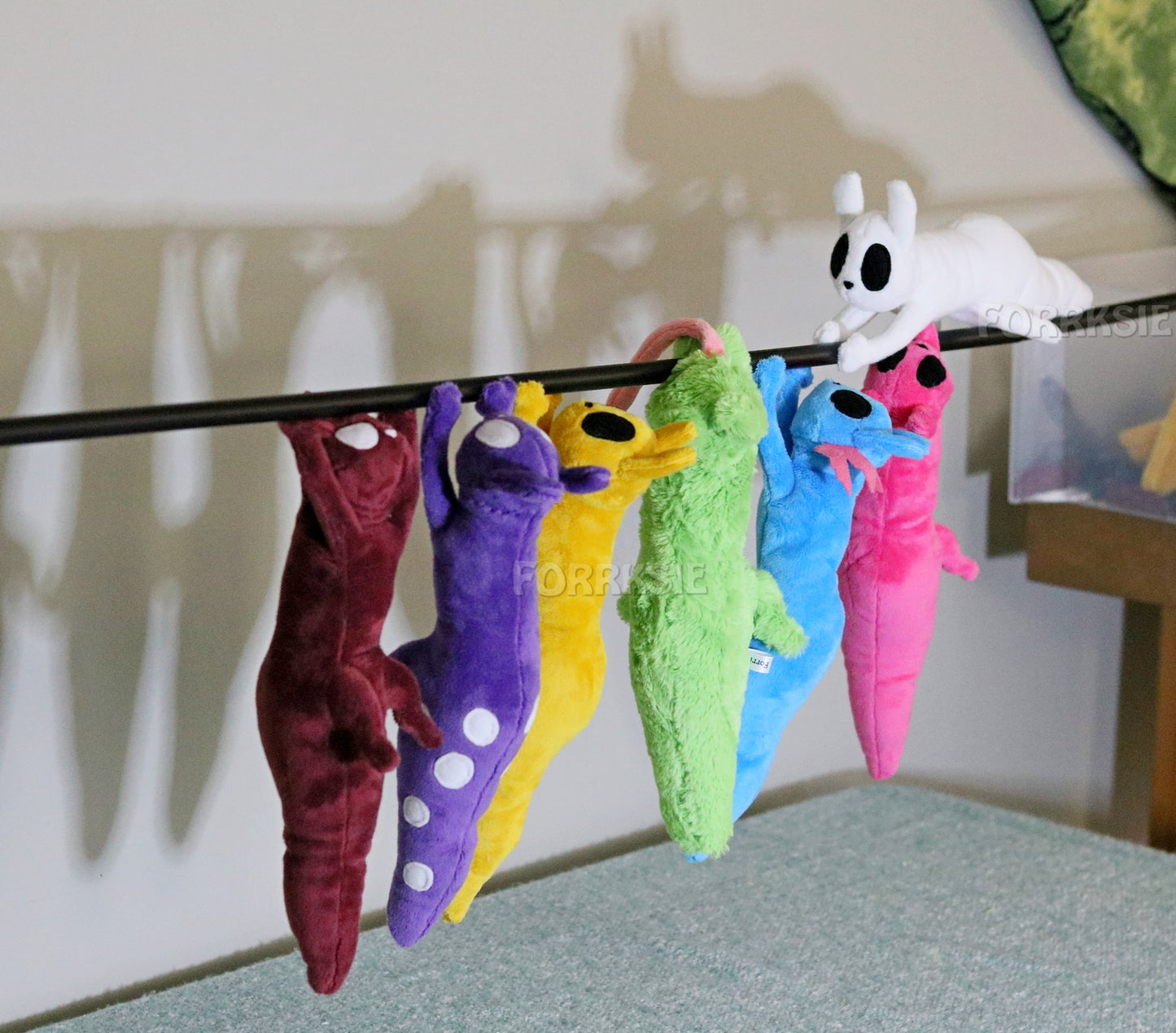 PRE-ORDER 13 inches weighted Slugcat plushie, Rain World, Downpour, with MAGNETS