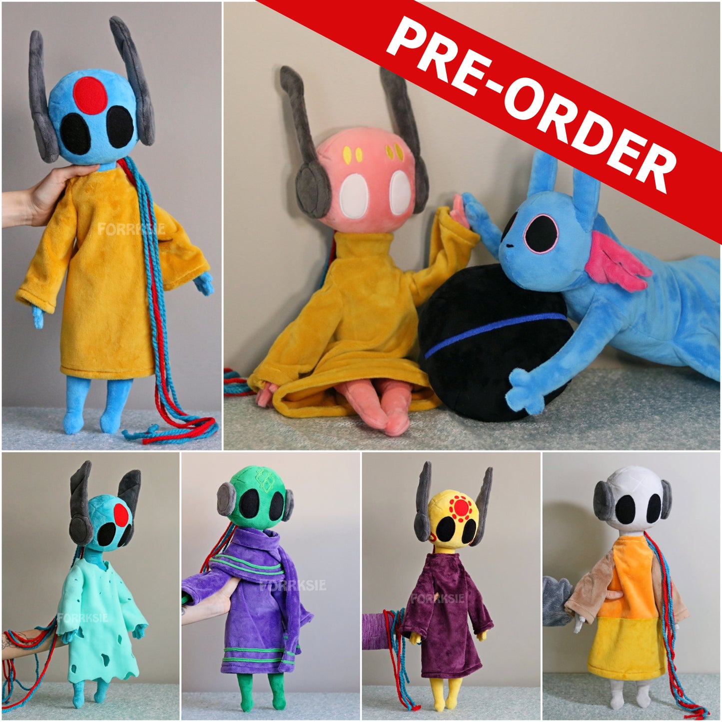 PRE-ORDER iterator plushie 57cm/22.5 inches, Rain World, Downpour, with MAGNETS