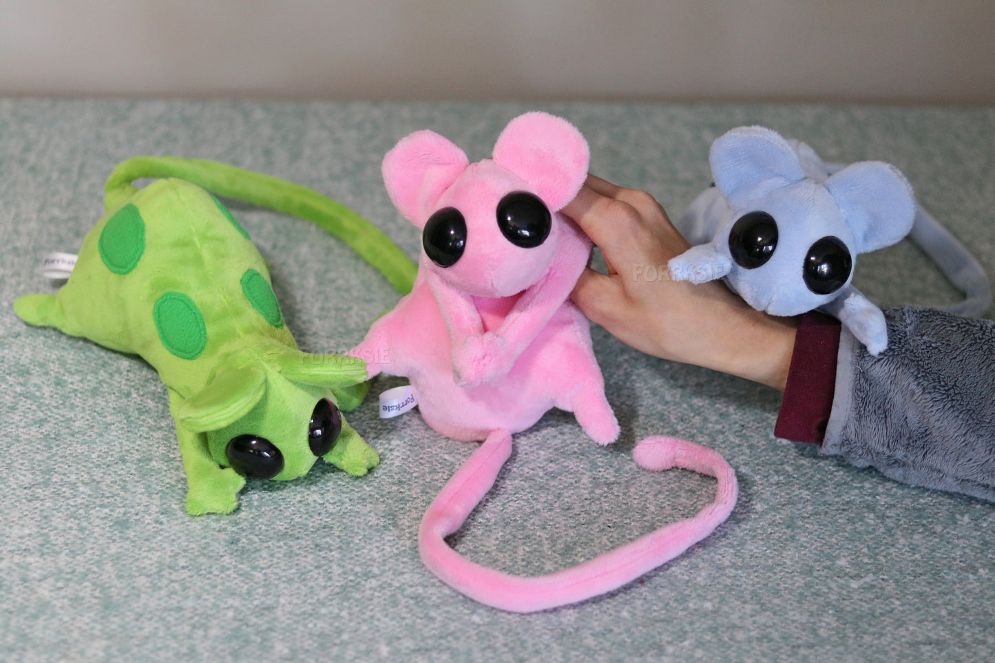 Lantern Mouse plushie, Rain World, with MAGNETS - READY TO SHIP