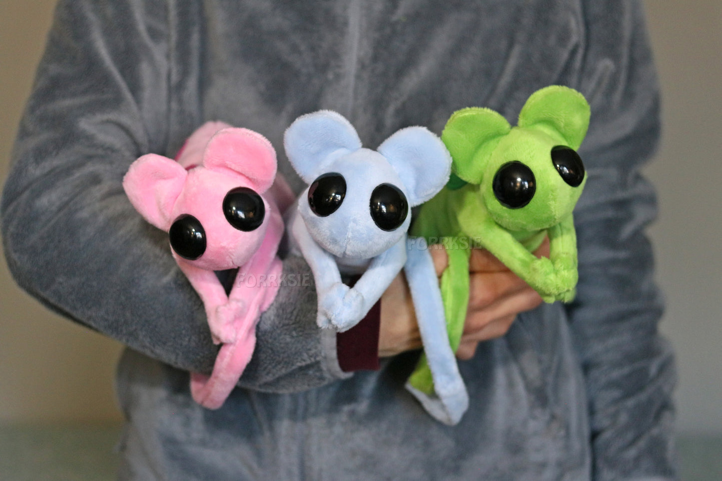 Lantern Mouse plushie, Rain World, with MAGNETS - READY TO SHIP