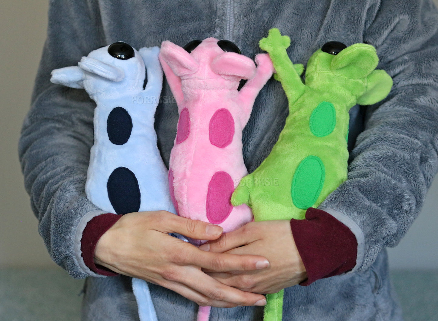 Lantern Mouse plushie, Rain World, with MAGNETS - READY TO SHIP