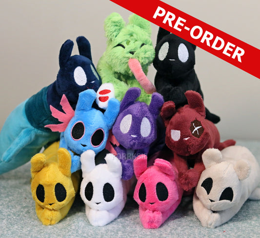 PRE-ORDER 13 inches weighted Slugcat plushie, Rain World, Downpour, with MAGNETS
