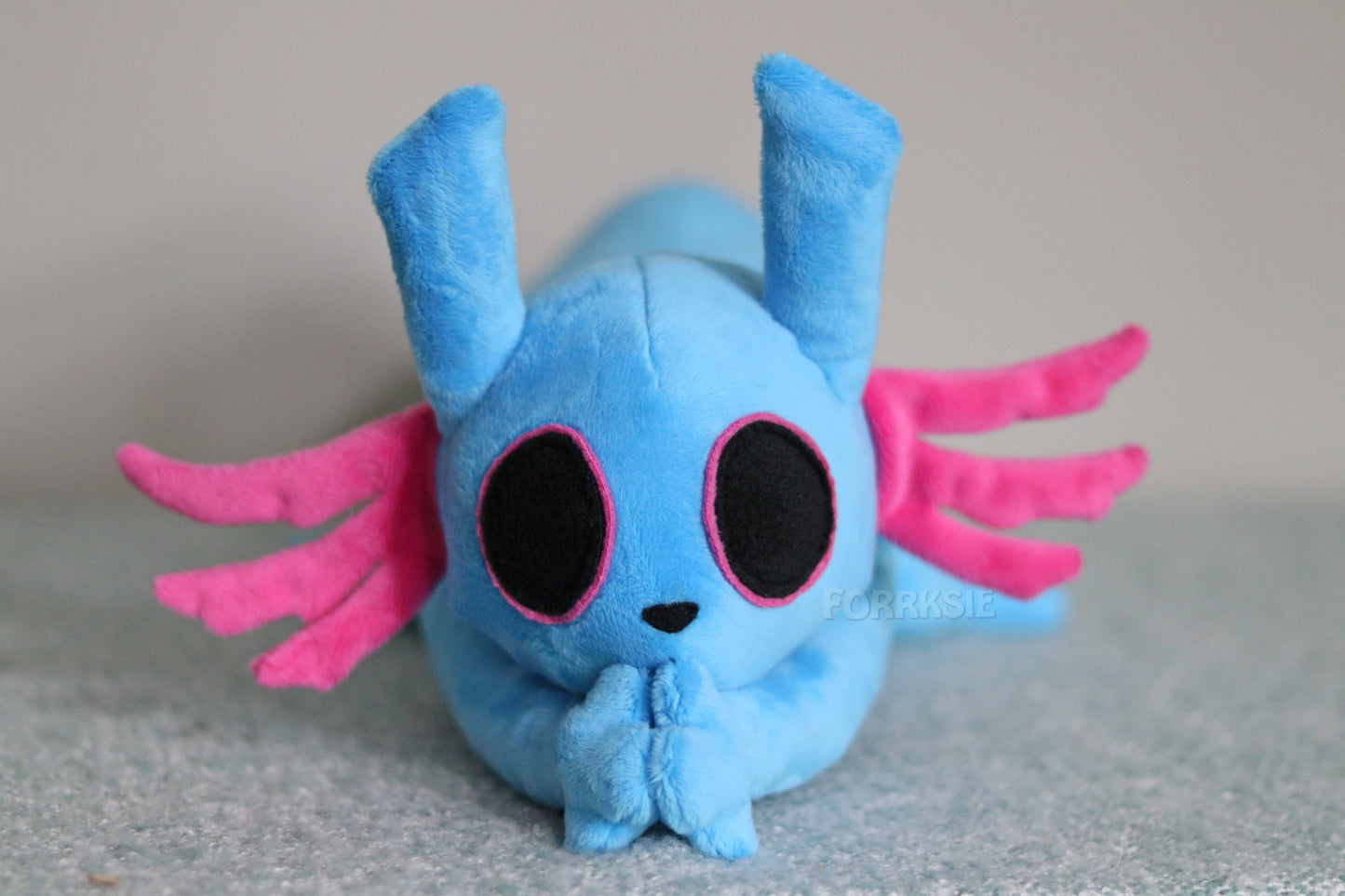 24 inches Rivulet, laying down pose, Rain World plush - READY TO SHIP