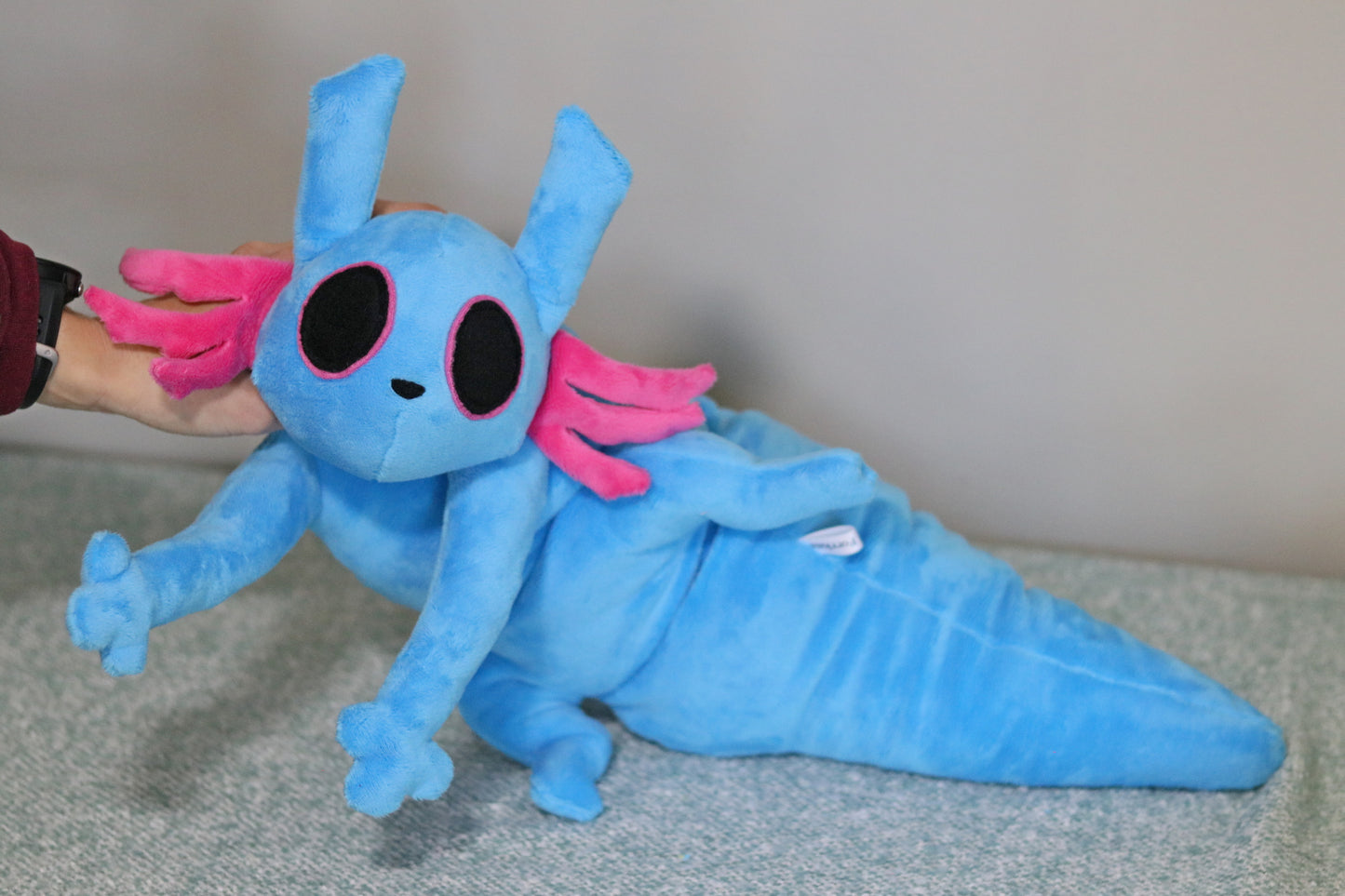 24 inches Rivulet, laying down pose, Rain World plush - READY TO SHIP